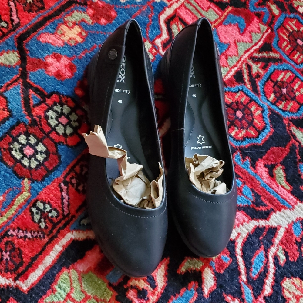 NWT Geox ballerina shoes, size 10